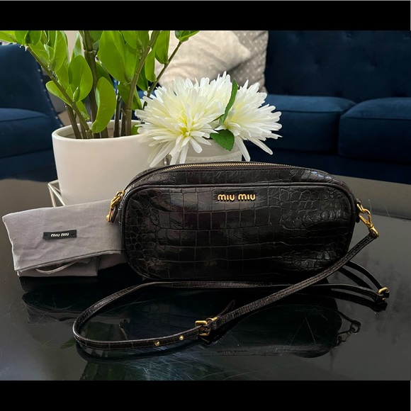 Miu Miu Shoulder Bag Crocodile leather - Picture 1 of 15
